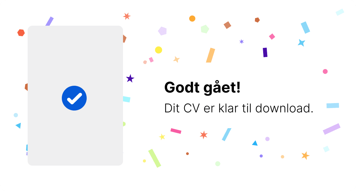 Download dit CV som PDF